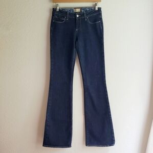 Like-New Paige Hollywood Hills Flare Jeans Size 26 Low Rise